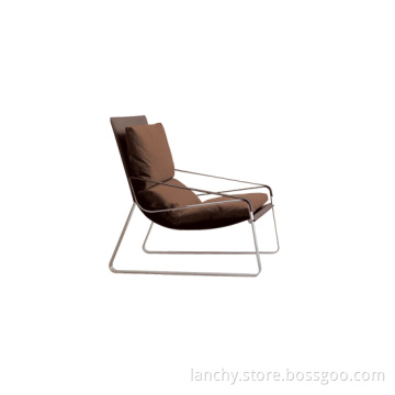 Modern Easy Chair with Metal Frame and Upholstery (LC-PD1)